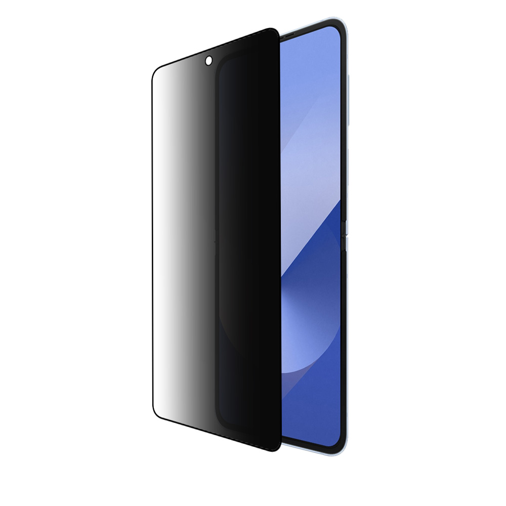 IDOL 1991 TEMPERED GLASS SAMSUNG Z FLIP 7 5G 6.9" 9H 0.25mm PRIVACY ANTISPY SEMI CURVED FULL GLUE BLACK - Image 7