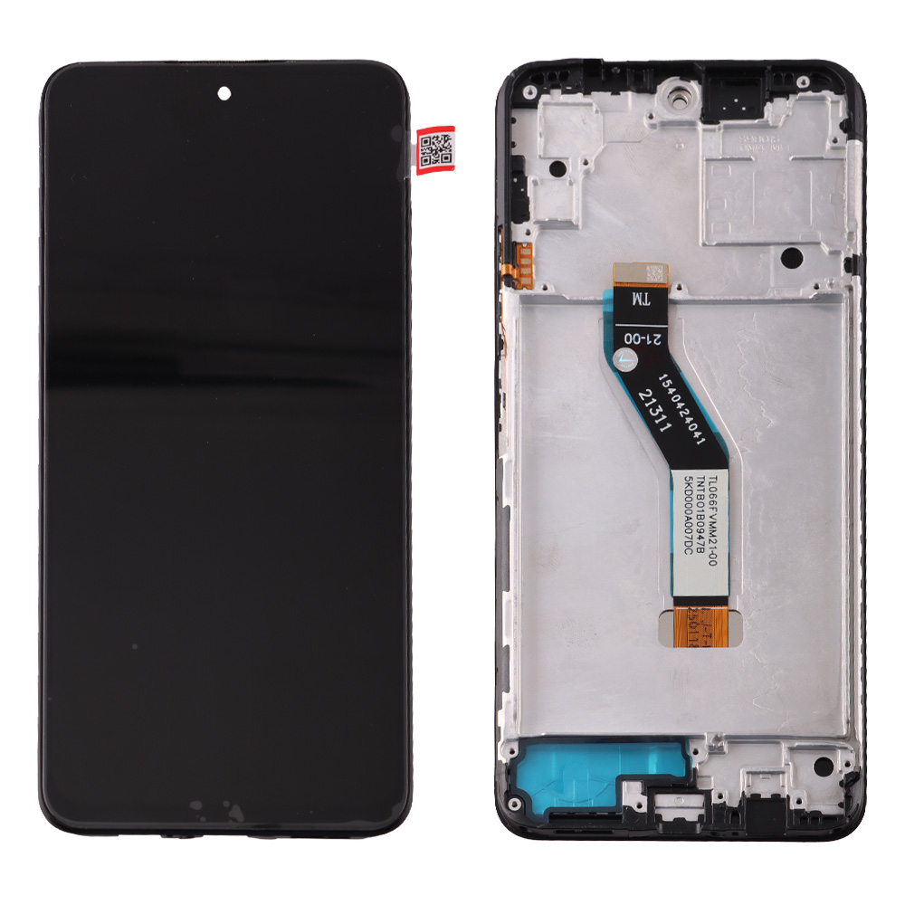 XIAOMI REDMI NOTE 11S 5G/NOTE 11 5G/POCO M4 PRO 5G ΟΘΟΝΗ + TOUCH SCREEN + LENS + FRAME BLACK REF. OR
