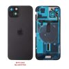 FOR IPHONE 15 PLUS BATTERY COVER + CAMERA LENS + METAL PLATE + FLASHLIGHT + CHARGING FLEX + NFC BLACK