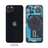 FOR IPHONE 14 BATTERY COVER + CAMERA LENS + METAL PLATE + FLASHLIGHT + CHARGING FLEX + NFC BLACK