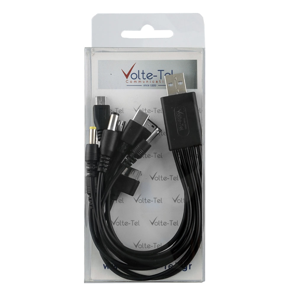 VOLTE-TEL USB ΦΟΡΤΙΣΤΗΣ ΜΕ 10 ΚΟΝΕΚΤΟΡΕΣ 4.8V/ 300mah VTU11 - Image 2