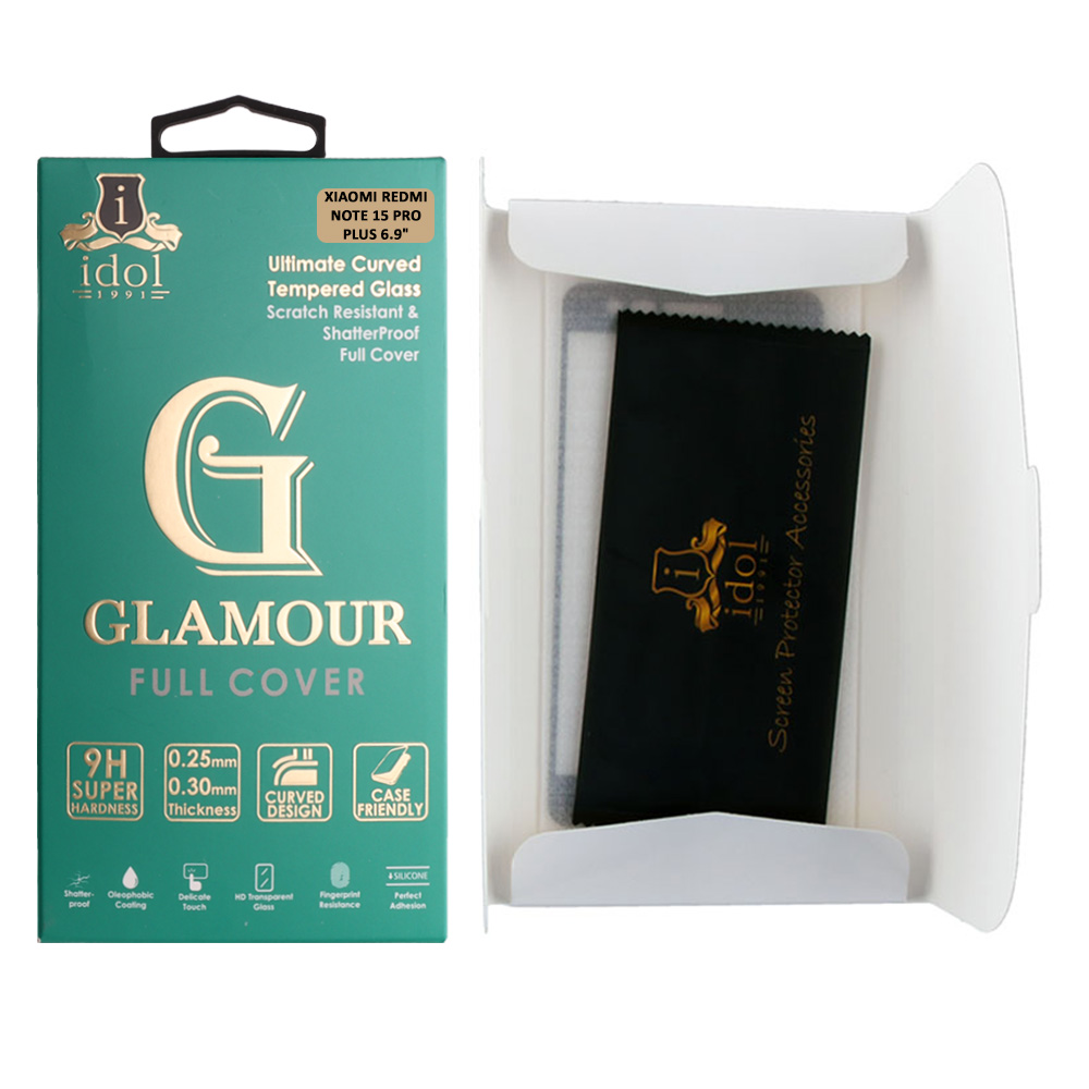 IDOL 1991 TEMPERED GLASS XIAOMI REDMI NOTE 15 PRO PLUS/POCO M8 PRO 6.9" 9H 0.30mm GLAMOUR FULL COVER 3D FULL GLUE FINGERUNLOC - Image 3