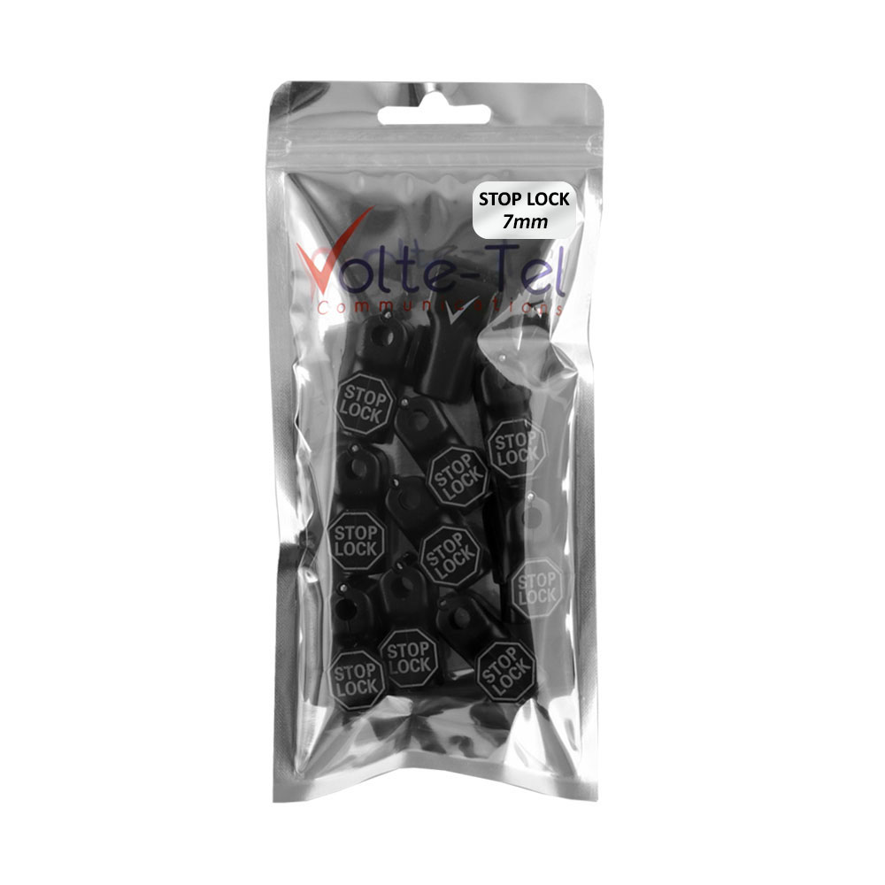 VOLTE-TEL ΑΝΤΙΚΛΕΠΤΙΚΗ ΑΣΦΑΛΕΙΑ ΓΑΝΤΖΟΥ STOP LOCK 7mm BLACK - Image 2