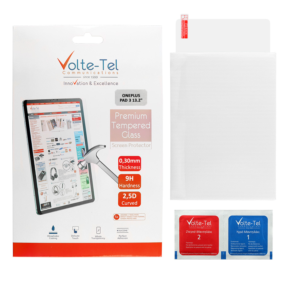 VOLTE-TEL TEMPERED GLASS ONEPLUS PAD 3 13.2" 9H 0.30mm 2.5D FULL GLUE