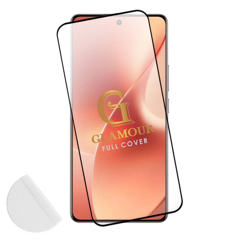IDOL 1991 TEMPERED GLASS REALME 15 5G 6.8" 9H 0.30mm GLAMOUR 3D EDGE GLUE FINGER UNLOCK BLACK