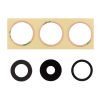 IPHONE 15 PRO CAMERA LENS SET 3 PCS + 3M STICKER BLACK