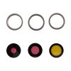 IPHONE 15 PRO CAMERA LENS + RINGS SET 3 PCS TITANIUM NATURAL 3P OR