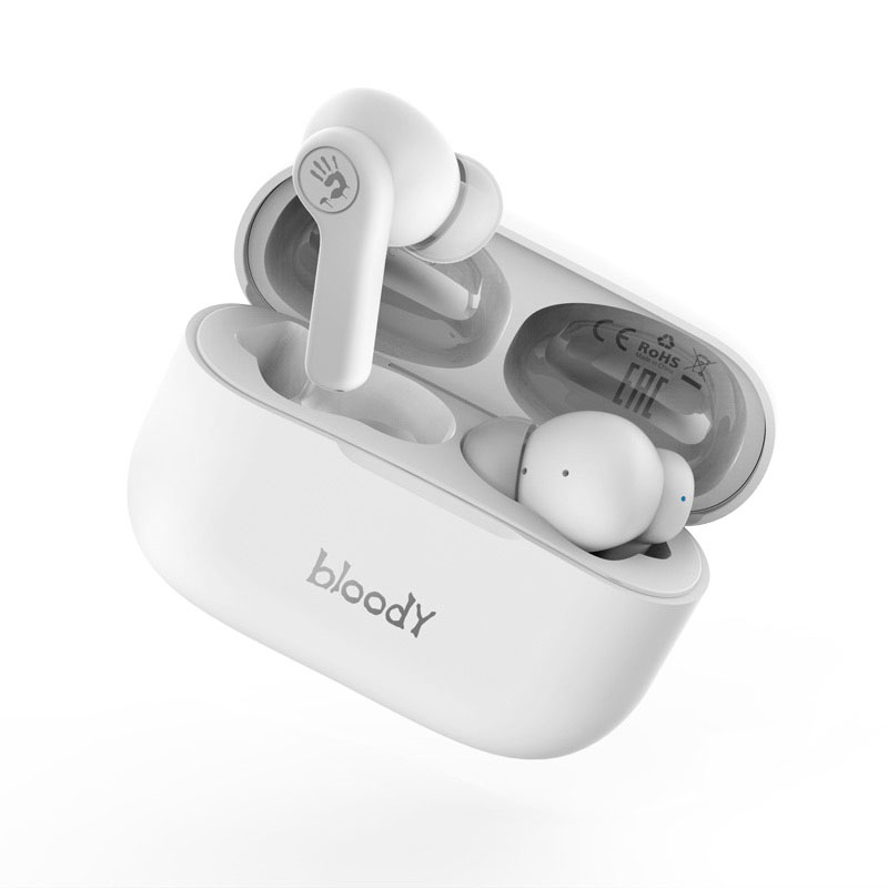 BLOODY BLUETOOTH STEREO M30 TWS HEADSET V5.0 IPX4 ΑΔΙΑΒΡΟΧΑ ΜΕ ΘΗΚΗ ΦΟΡΤΙΣΗΣ - ΜΕΤΑΦΟΡΑΣ WHITE GR - Image 4