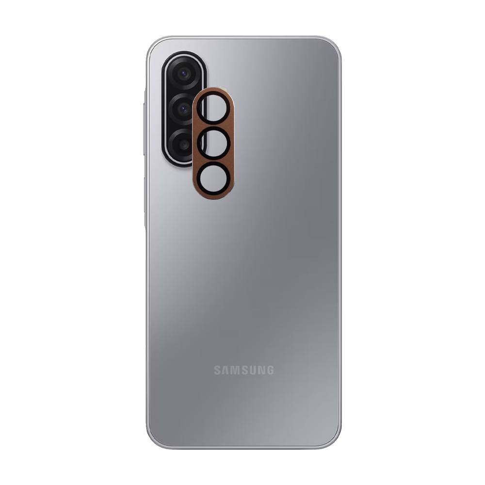 VOLTE-TEL CAMERA GLASS COVER SAMSUNG A17 4G A175/A17 5G Α176 6.7" 9H 0.30MM 3D AR ALUMINIUM-ELECTROPLATING FRAME GOLD - Image 5