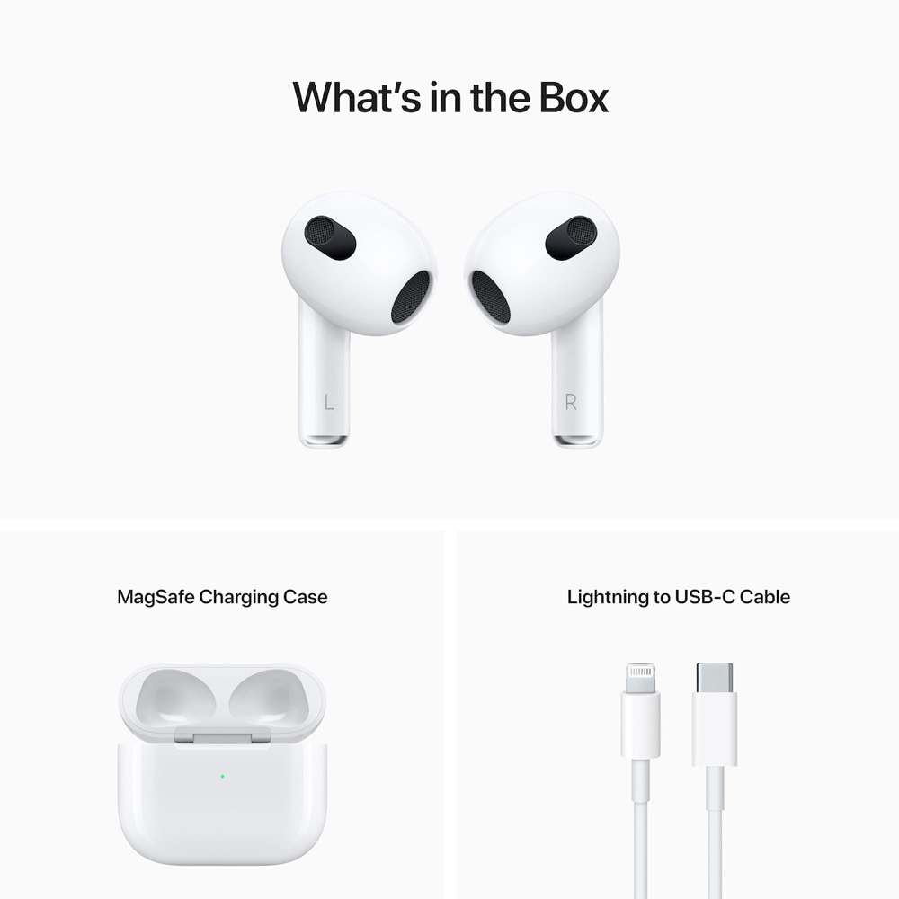 APPLE AIRPODS MME73ZM/A (3RD GENERATION) V5.0 IPX4 ΑΔΙΑΒΡΟΧΑ ΜΕ ΘΗΚΗ MAGSAFE ΦΟΡΤΙΣΗΣ - ΜΕΤΑΦΟΡΑΣ WHITE GR - Image 2