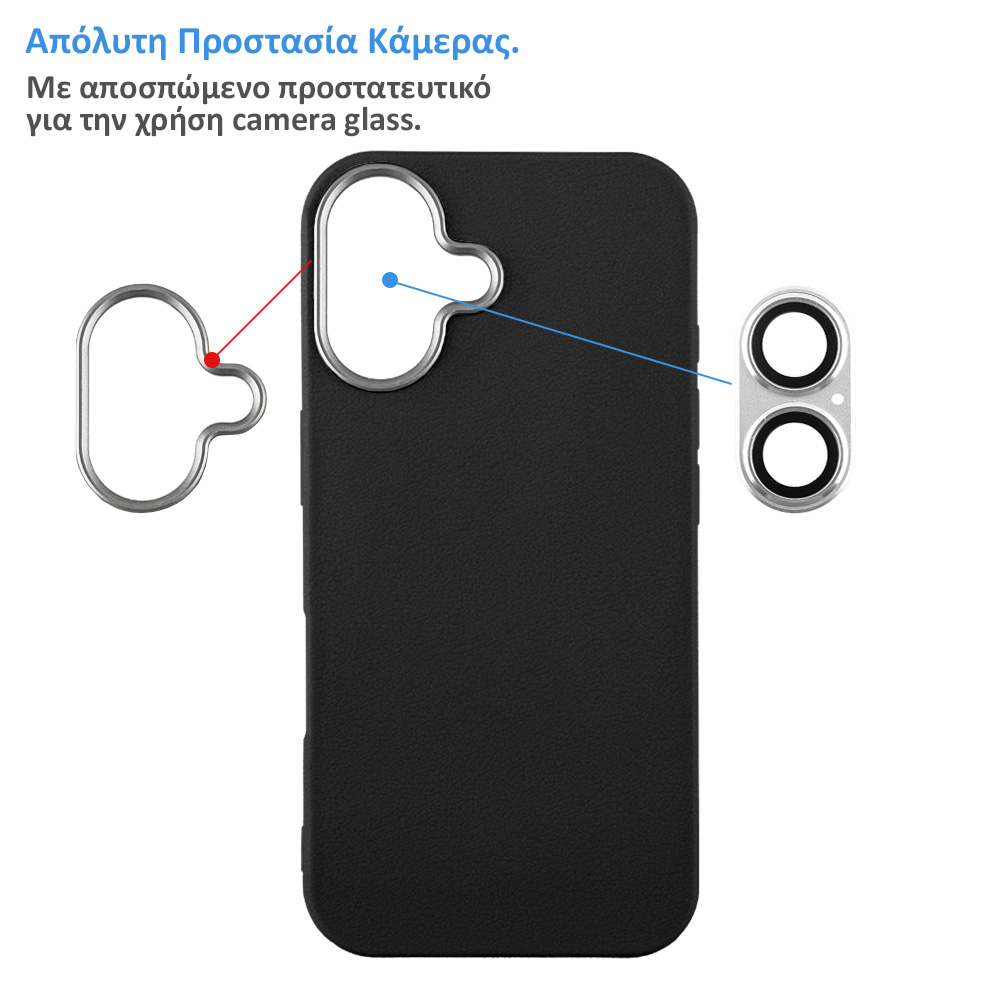 LIME ΘΗΚΗ XIAOMI REDMI 15 5G 6.9" FLEXISNAP TPU CAMERA GUARD BLACK - Image 3
