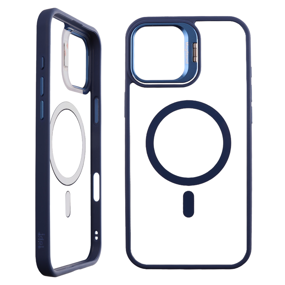 IDOL 1991 ΘΗΚΗ IPHONE 16 PLUS 6.7" MAGSTAND CLEAR TPU HYPER MAGSAFE CAMERA GUARD BLUE - Image 6