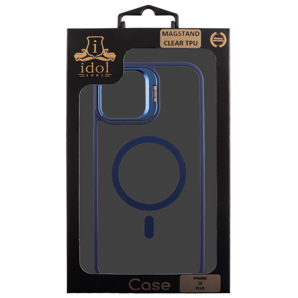 IDOL 1991 ΘΗΚΗ IPHONE 16 PLUS 6.7" MAGSTAND CLEAR TPU HYPER MAGSAFE CAMERA GUARD BLUE - Image 2