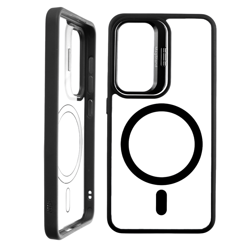 IDOL 1991 ΘΗΚΗ SAMSUNG S25 5G S931 6.2" MAGSTAND CLEAR TPU HYPER MAGSAFE CAMERA GUARD BLACK - Image 6