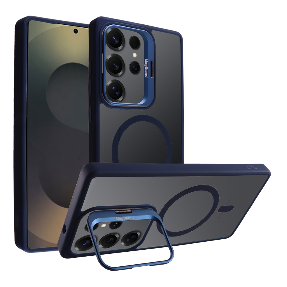 IDOL 1991 ΘΗΚΗ SAMSUNG S25 ULTRA 5G S938 6.9" MAGSTAND CLEAR TPU HYPER MAGSAFE CAMERA GUARD BLUE