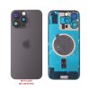 FOR IPHONE 16 PRO MAX BATTERY COVER + CAMERA LENS + METAL PLATE + MAGSAFE TITANIUM BLACK
