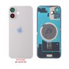 FOR IPHONE 16 PLUS BATTERY COVER + CAMERA LENS + METAL PLATE + MAGSAFE BLACK