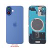 FOR IPHONE 16 BATTERY COVER + CAMERA LENS + METAL PLATE + MAGSAFE ULTRAMARINE