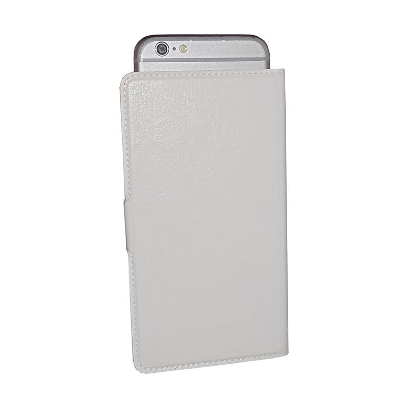 VOLTE-TEL ΘΗΚΗ UNIVERSAL 4.0"-4.6" LEATHER BOOK 3M MAGNET WHITE - Image 2