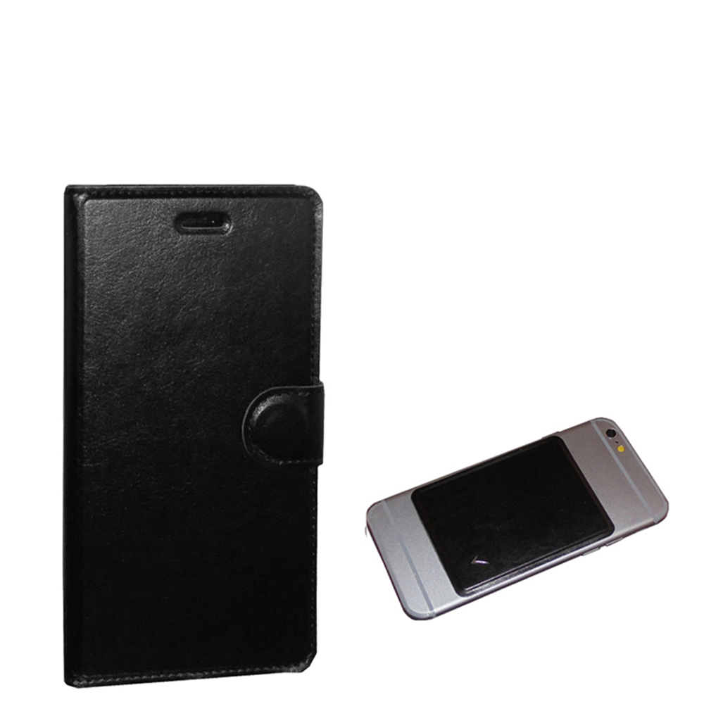 VOLTE-TEL ΘΗΚΗ UNIVERSAL 5.1"-5.7" LEATHER BOOK 3M MAGNET BLACK - Image 4