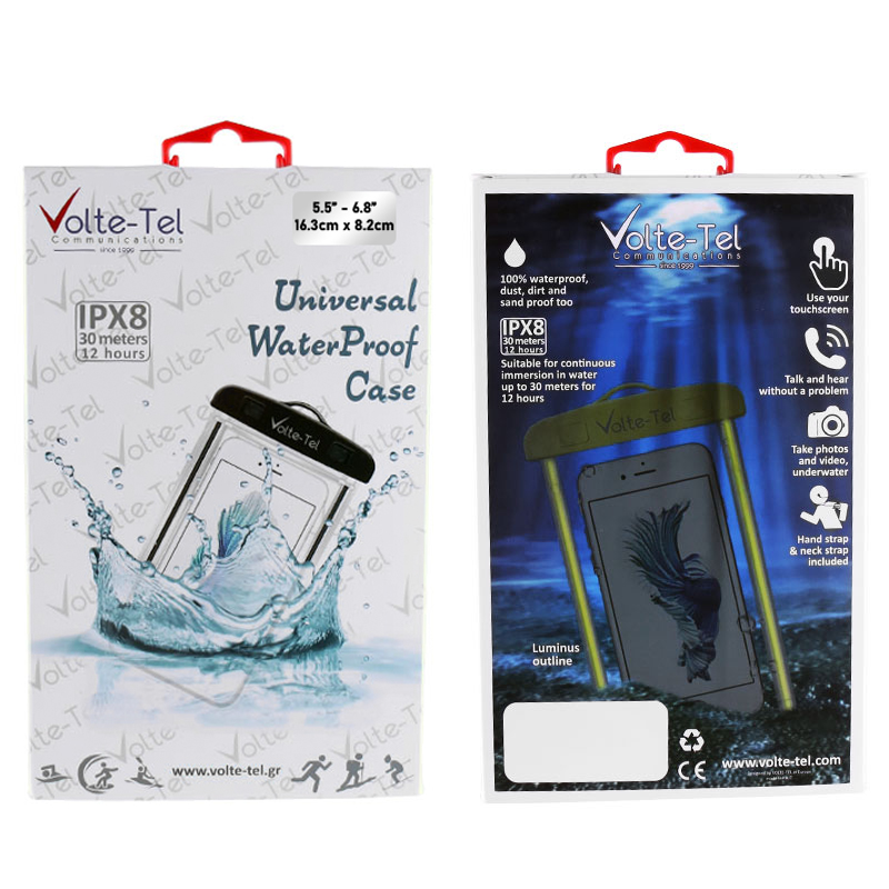 VOLTE-TEL ΘΗΚΗ ΑΔΙΑΒΡΟΧΗ 2 IN 1 SPORTS ARMBAND LUMINUS IPX8 30m MAX SIZE 14.2cm x 7.5cm (5.8") BLACK - Image 2