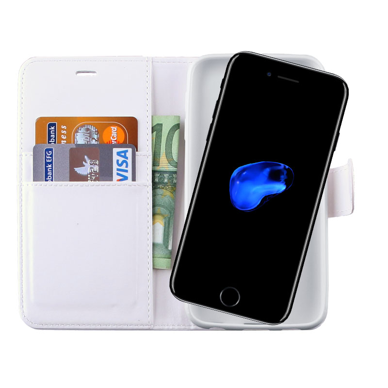 VOLTE-TEL ΘΗΚΗ IPHONE SE 2022/IPHONE SE 2020/IPHONE 8/7 4.7" LEATHER-TPU BOOK STAND WHITE - Image 4
