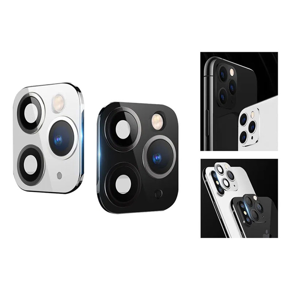 VOLTE-TEL CAMERA GLASS COVER IPHONE X/XS/XS MAX CONVERT TO IPHONE 11 PRO/11 PRO MAX 9H 0.30MM ΑLUMINIUM WITH FRAME BLACK - Image 3