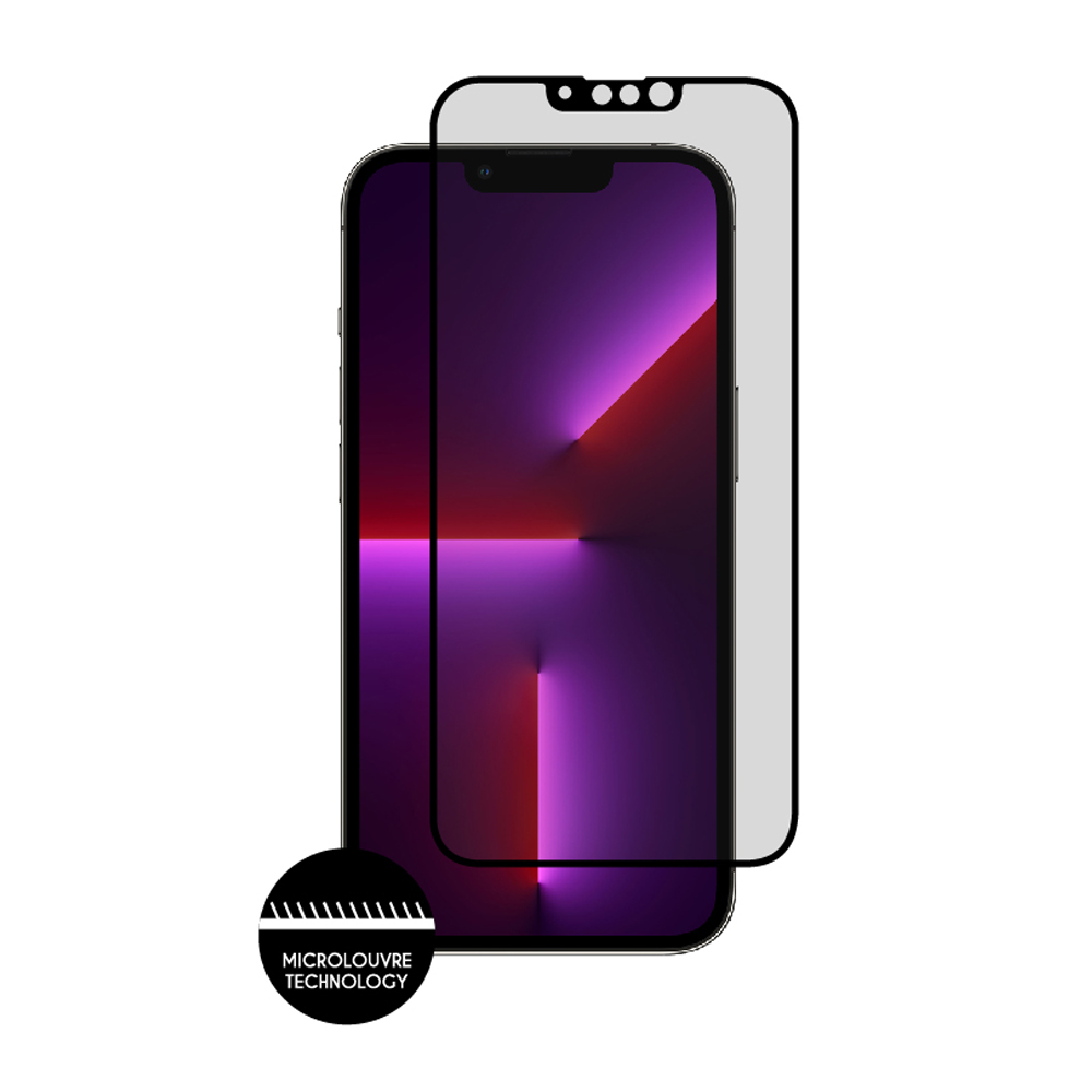IDOL 1991 PREMIUM PRIVACY ANTISPY TEMPERED GLASS IPHONE 13 PRO/IPHONE 13 6.1in 9H 0.25mm SEMI CURVED FULL GLUE BLACK - Image 6