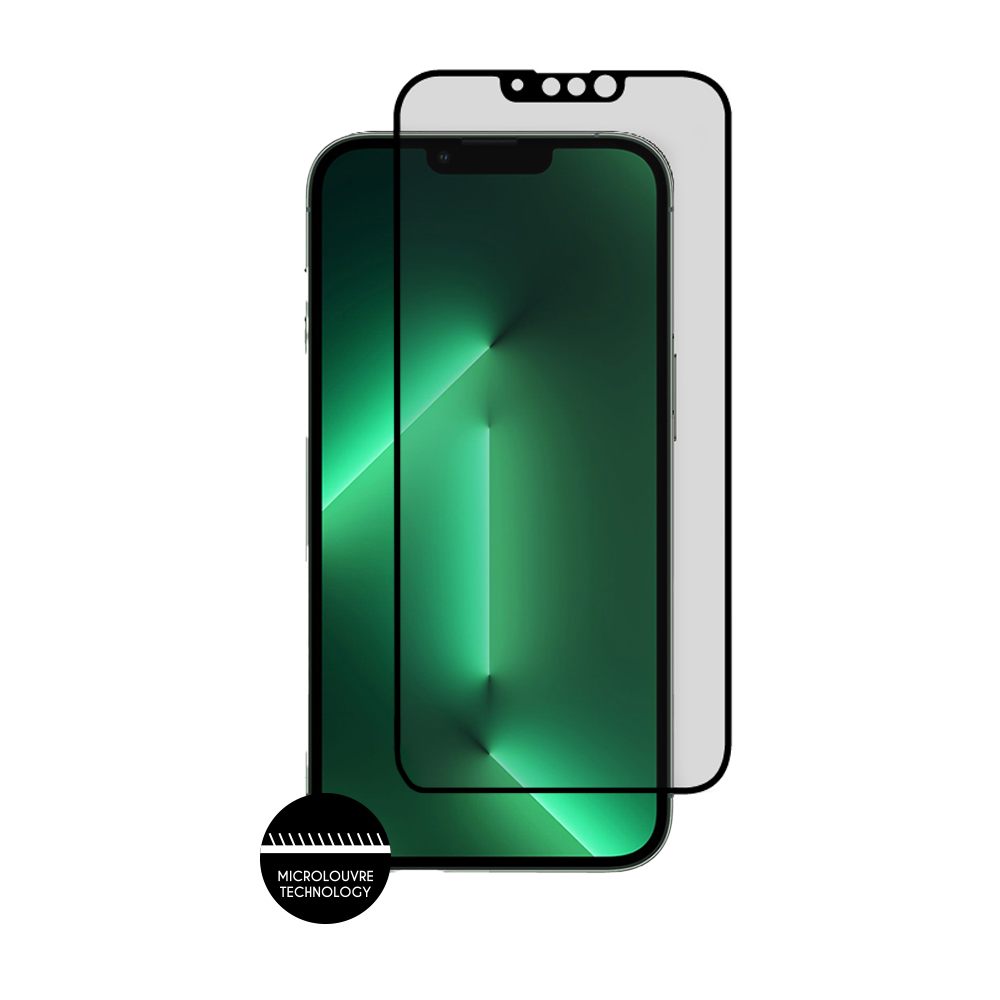 IDOL 1991 PREMIUM PRIVACY ANTISPY TEMPERED GLASS IPHONE 14 6.1in 9H 0.25mm SEMI CURVED FULL GLUE BLACK - Image 6