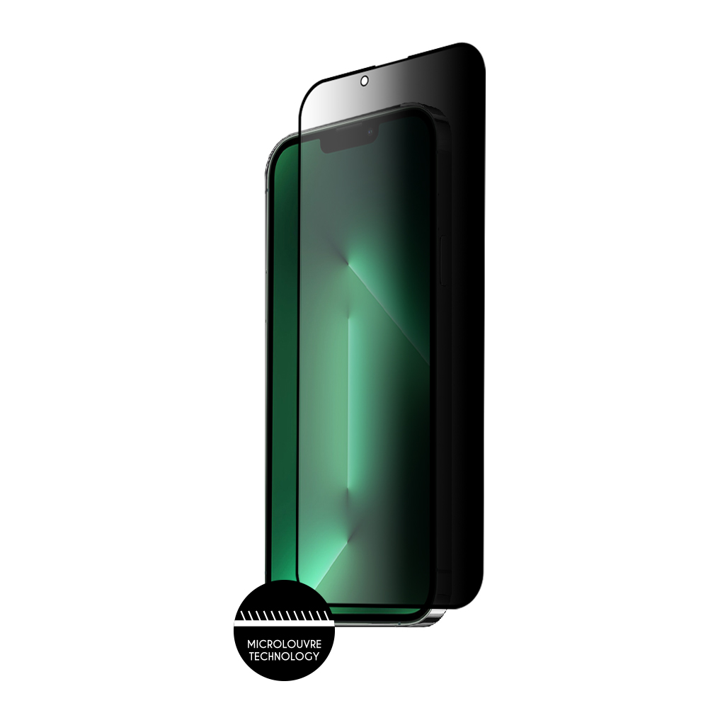 IDOL 1991 PRIVACY ANTISPY TEMPERED GLASS IPHONE 14 PRO MAX 6.7in 9H 0.25mm SEMI CURVED FULL GLUE BLACK - Image 7