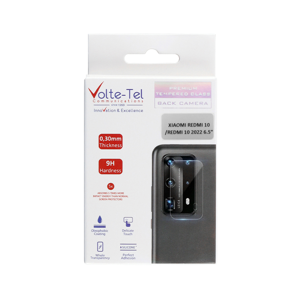 VOLTE-TEL CAMERA TEMPERED GLASS XIAOMI REDMI 10/REDMI 10 2022 6.5in 9H 0.30mm - Image 2