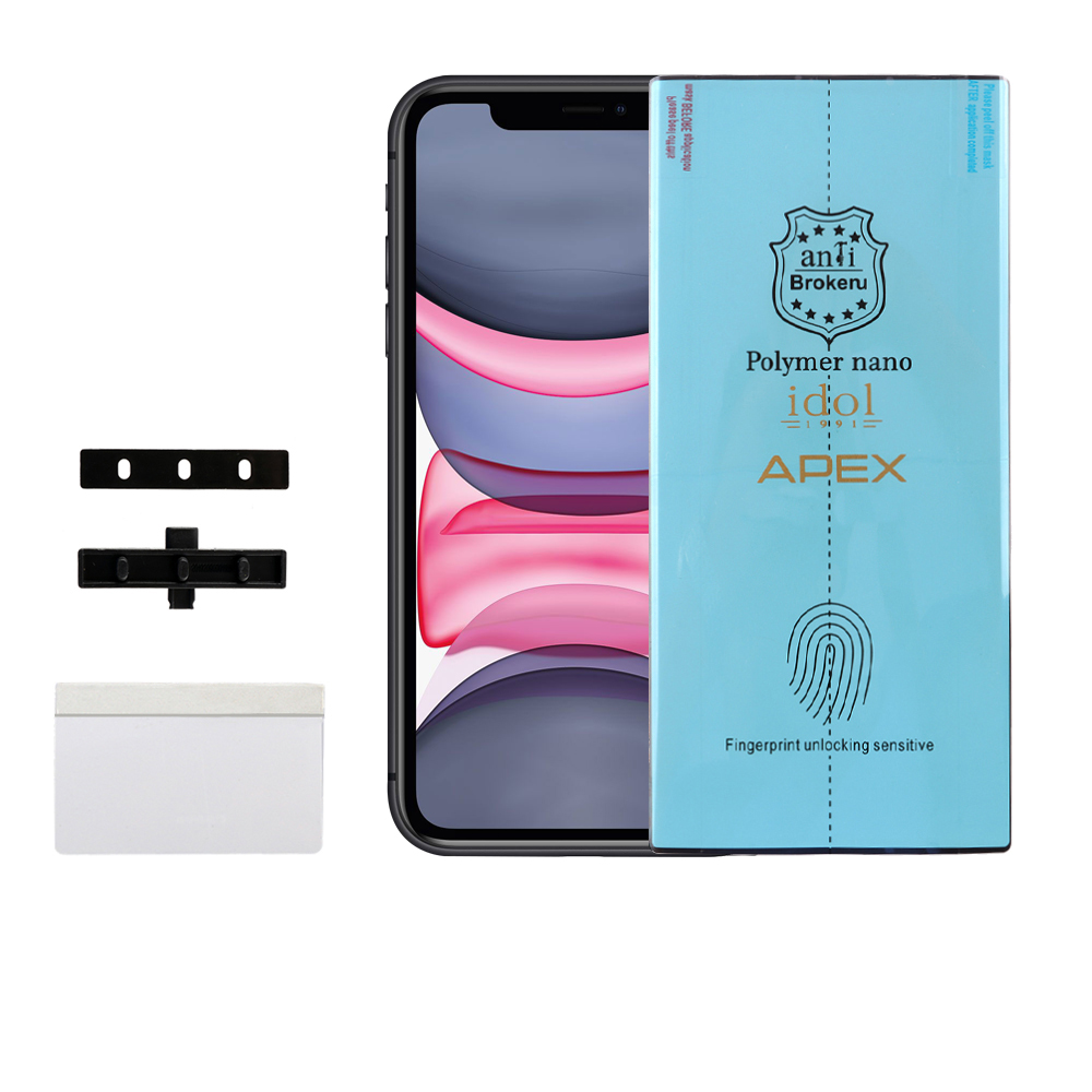 IDOL 1991 APEX POLYMER NANOTECH FILM IPHONE 11/XR 6.1in FULL COVER WITH INSTALLATION KIT - Image 9