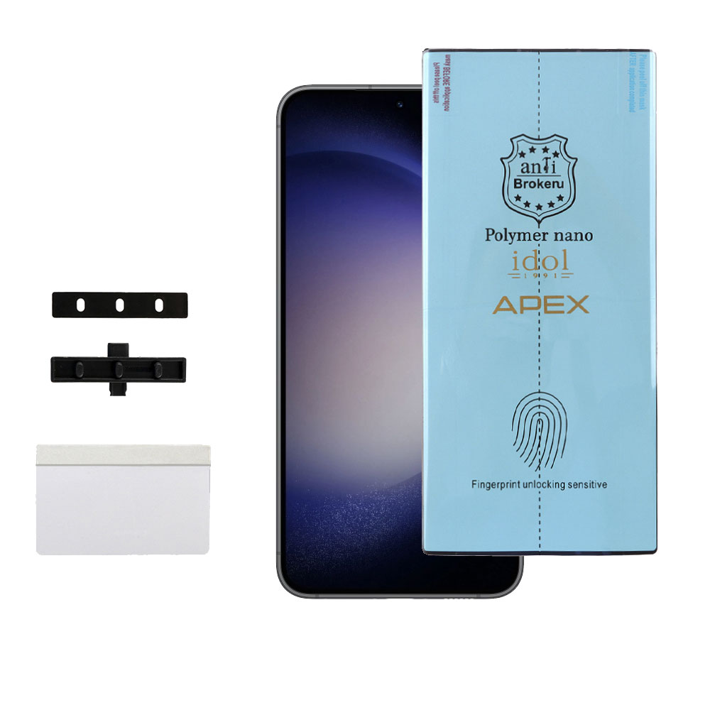 IDOL 1991 APEX POLYMER NANOTECH FILM SAMSUNG S23 5G S911 6.1in FINGER UNLOCK FULL COVER WITH INSTALLATION KIT - Image 9