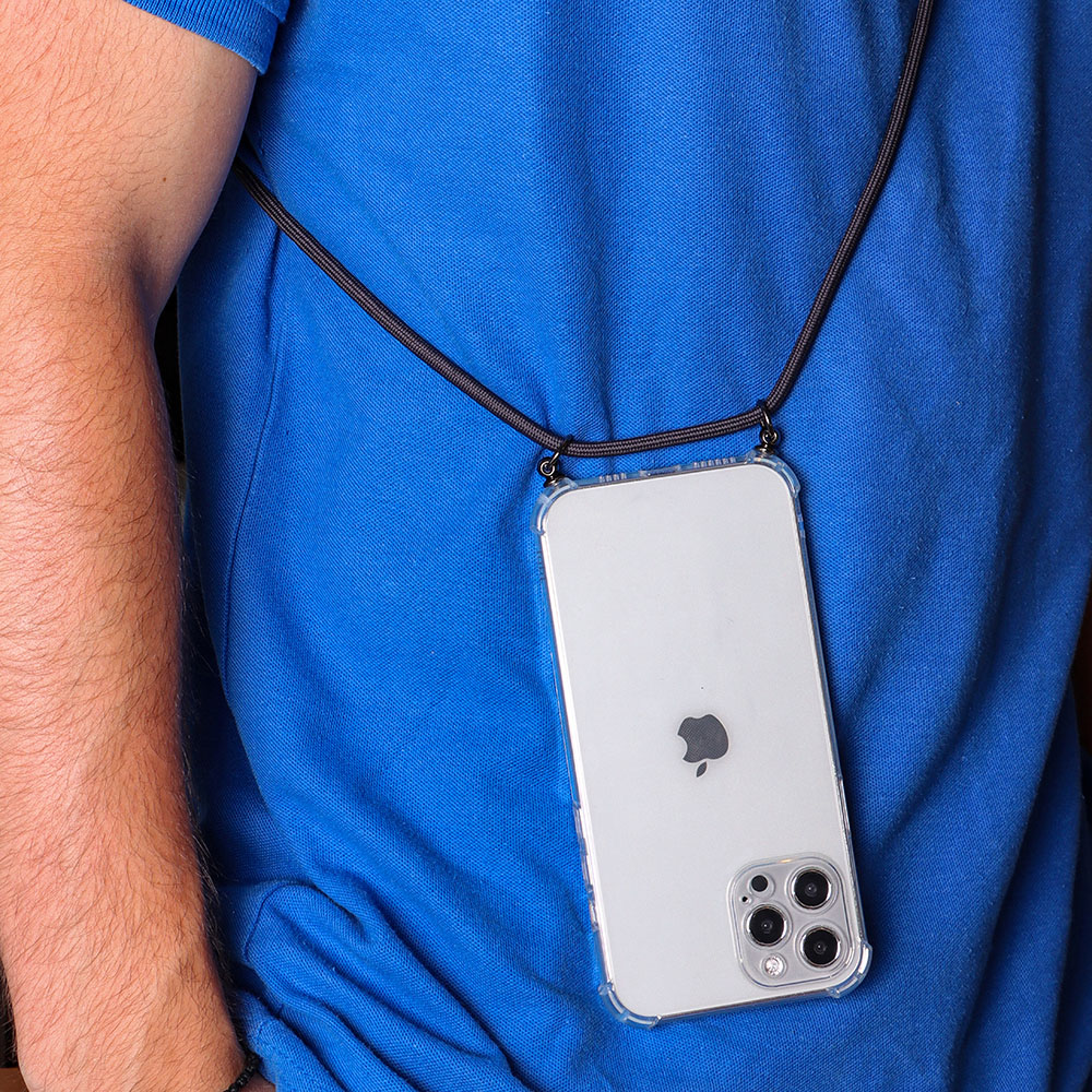 IDOL 1991 ANTISHOCK AIR TPU ΘΗΚΗ IPHONE 15 6.1in WITH STRAP CAMERA GUARD ΔΙΑΦΑΝΗ - Image 5