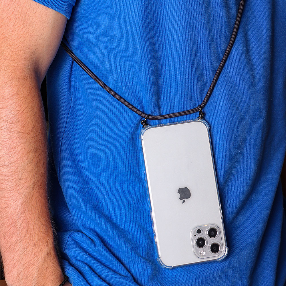IDOL 1991 ANTISHOCK AIR TPU ΘΗΚΗ IPHONE 15 PRO 6.1in WITH STRAP CAMERA GUARD ΔΙΑΦΑΝΗ - Image 5
