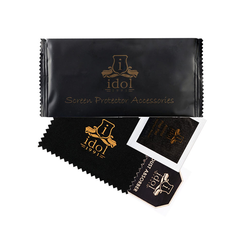 IDOL 1991 TITANIUM TEMPERED GLASS IPHONE 15 6.1in 9H 0.25mm SEMI CURVED FULL GLUE BLACK - Image 3