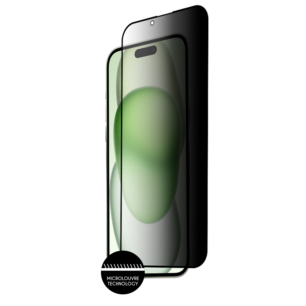 IDOL 1991 PRIVACY ANTISPY TEMPERED GLASS IPHONE 15 PLUS 6.7in 9H 0.25mm SEMI CURVED FULL GLUE BLACK - Image 7
