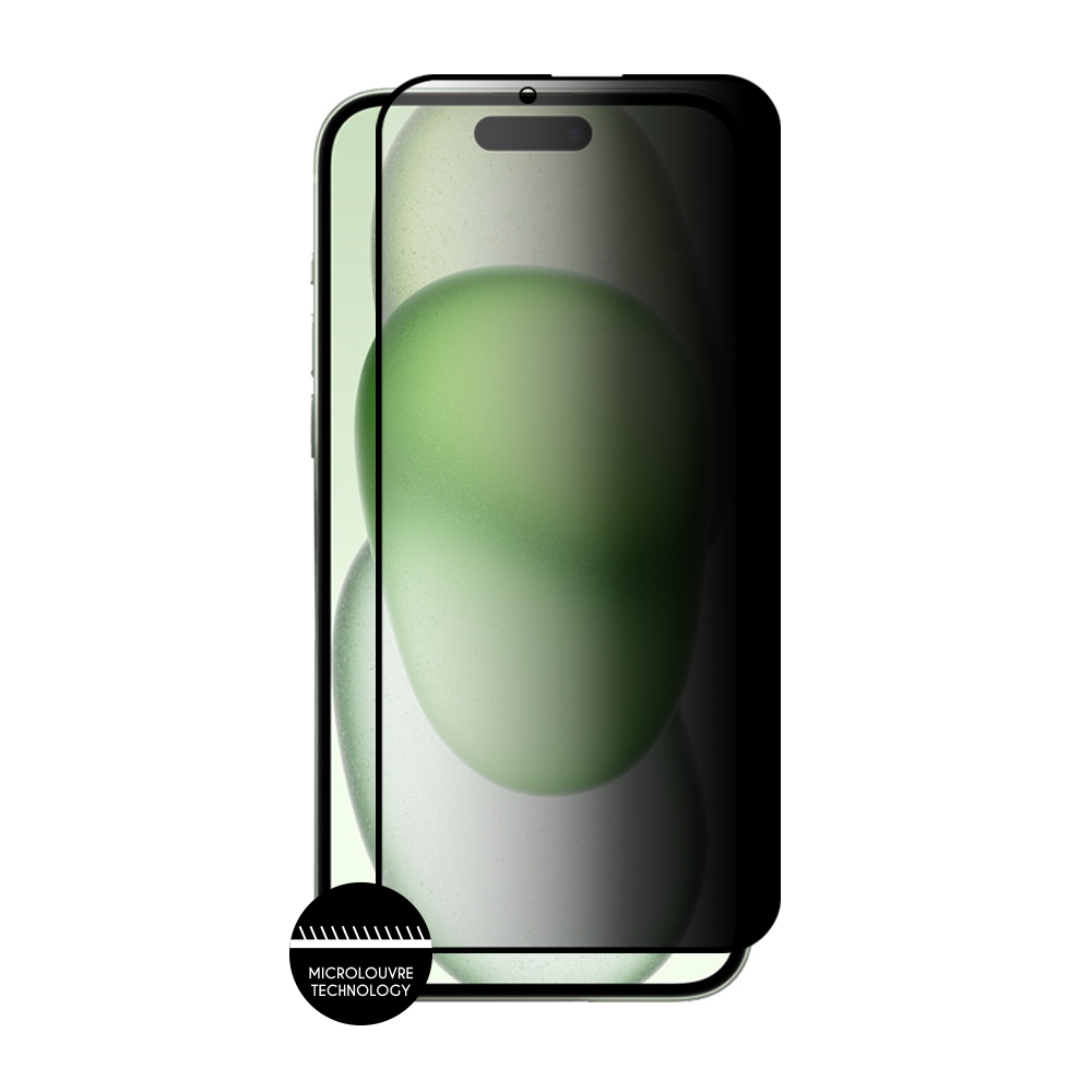 IDOL 1991 PRIVACY ANTISPY TEMPERED GLASS IPHONE 15 PLUS 6.7in 9H 0.25mm SEMI CURVED FULL GLUE BLACK - Image 6