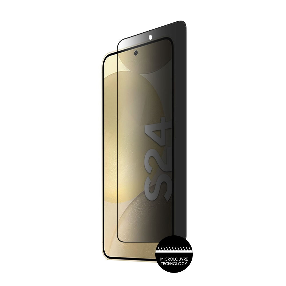 IDOL 1991 PRIVACY ANTISPY TEMPERED GLASS SAMSUNG S24 5G 6.2in 9H 0.25mm 3D SEMI CURVED EDGE GLUE FINGER UNLOCK BLACK - Image 7