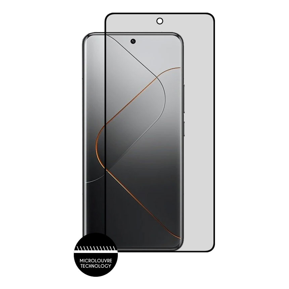 IDOL 1991 PRIVACY ANTISPY TEMPERED GLASS XIAOMI 14 PRO 6.73in 9H 0.25mm SEMI CURVED FULL GLUE BLACK - Image 6