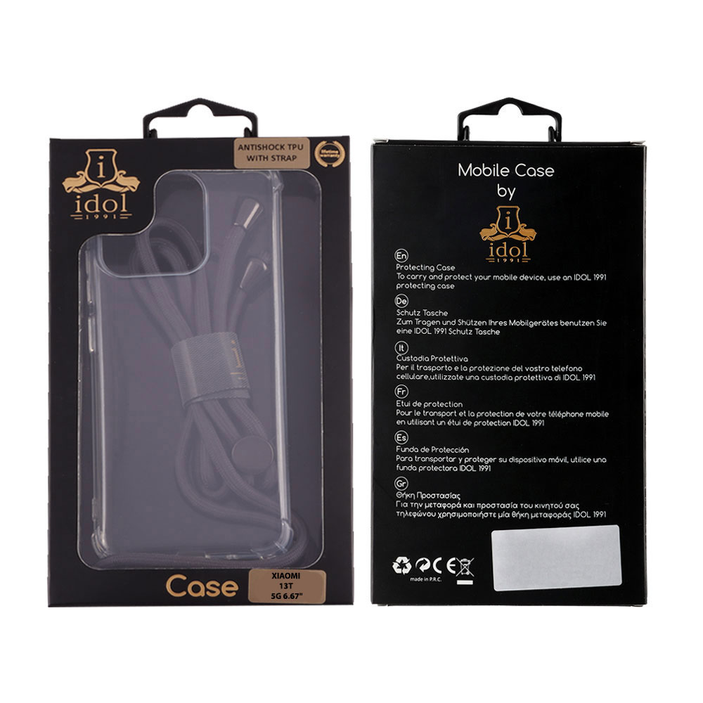 IDOL 1991 ANTISHOCK AIR TPU ΘΗΚΗ XIAOMI 13T 5G 6.67in WITH STRAP FULL CAMERA PROTECTION ΔΙΑΦΑΝΗ - Image 2