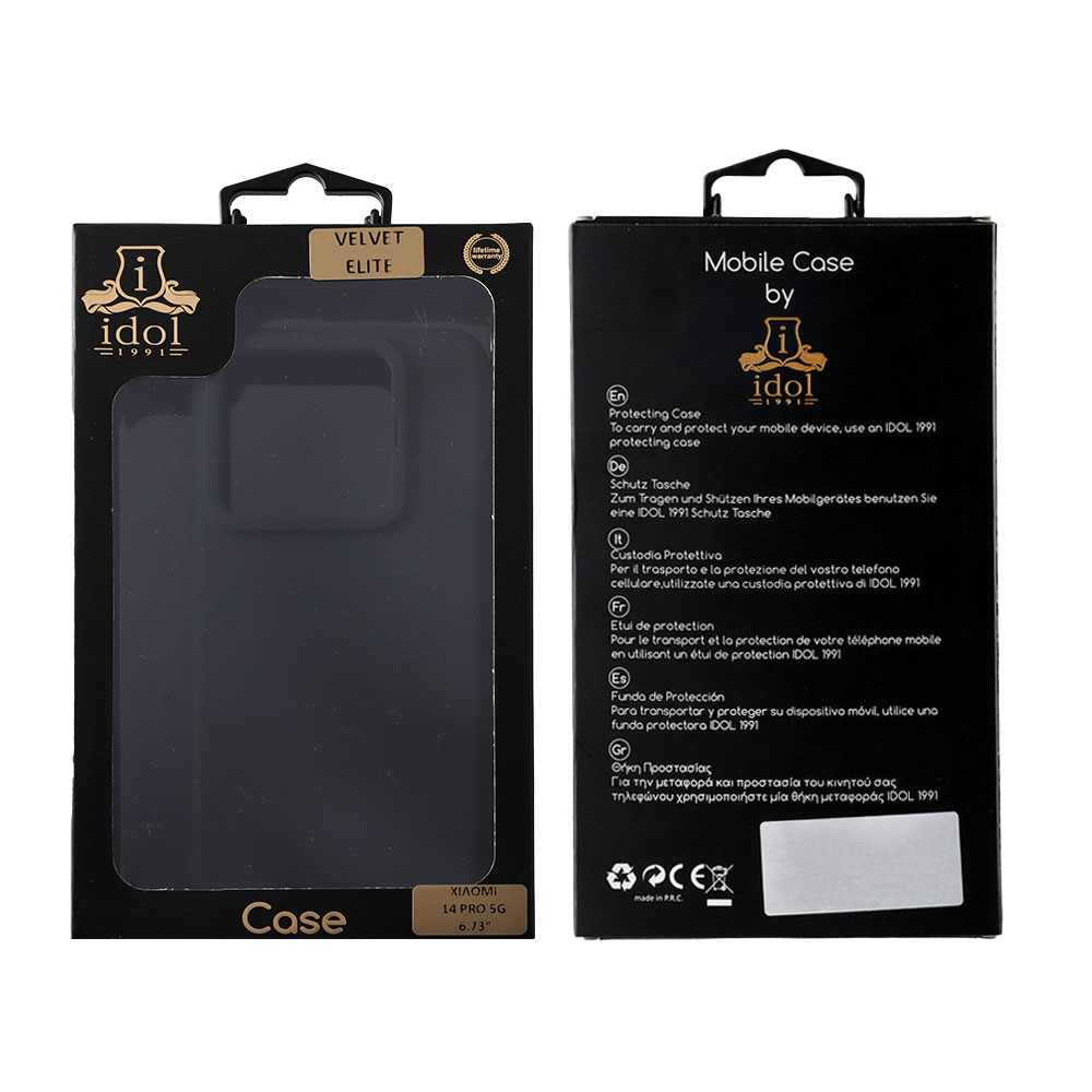 IDOL 1991 VELVET ELITE TPU ΘΗΚΗ XIAOMI 14 PRO 5G 6.73in 4 SIDE CAMERA GUARD BLACK - Image 2