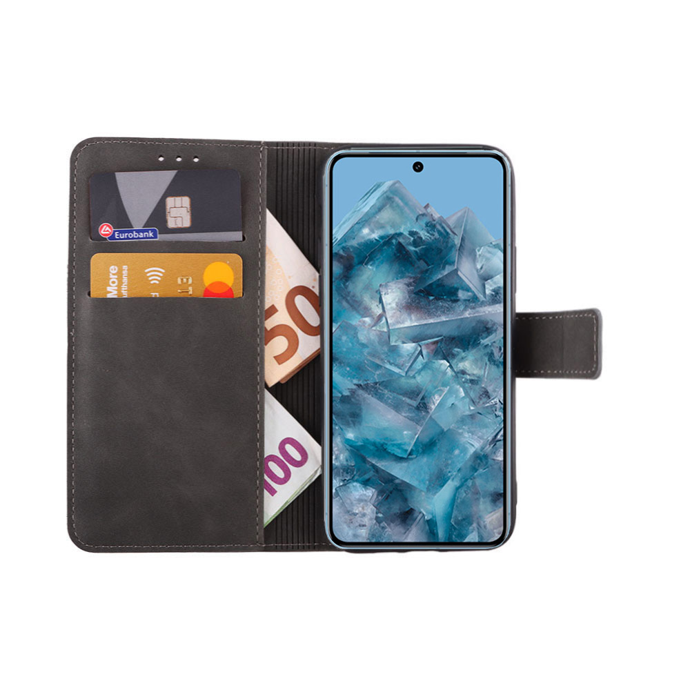 LIME ESSENTIAL ΘΗΚΗ GOOGLE PIXEL 8 PRO 5G 6.7in MAGNET BOOK STAND CLIP GREY - Image 5