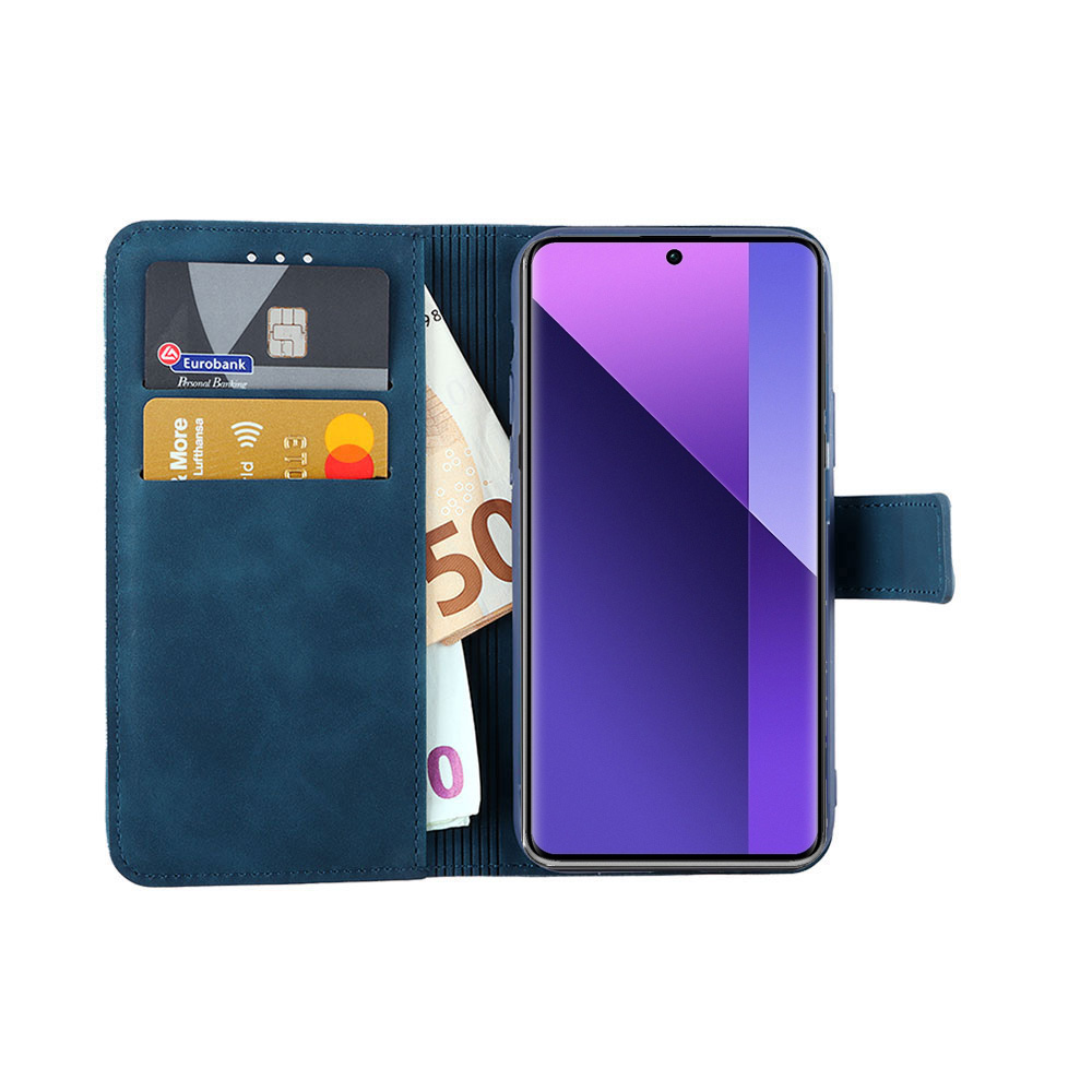 LIME ESSENTIAL ΘΗΚΗ XIAOMI REDMI NOTE 13 PRO PLUS 5G 6.67in MAGNET BOOK STAND CLIP DARK BLUE - Image 5
