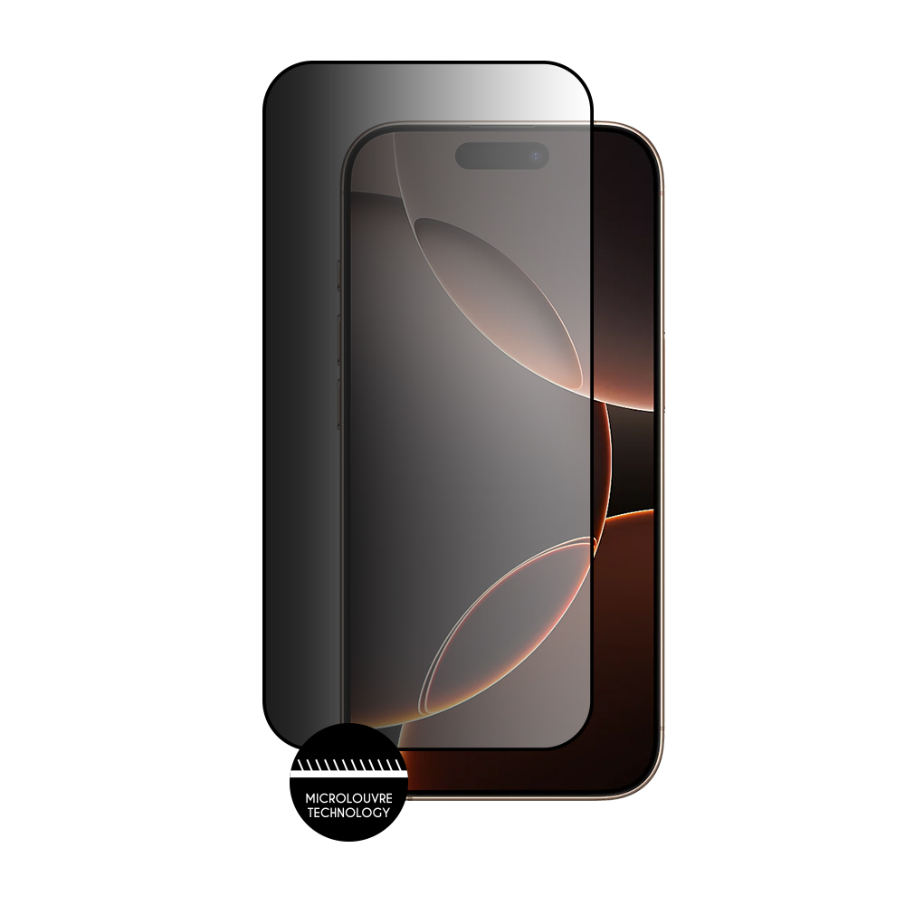 IDOL 1991 PREMIUM PRIVACY ANTISPY TEMPERED GLASS IPHONE 16 PRO MAX 6.9in 9H 0.25mm SEMI CURVED FULL GLUE BLACK - Image 6