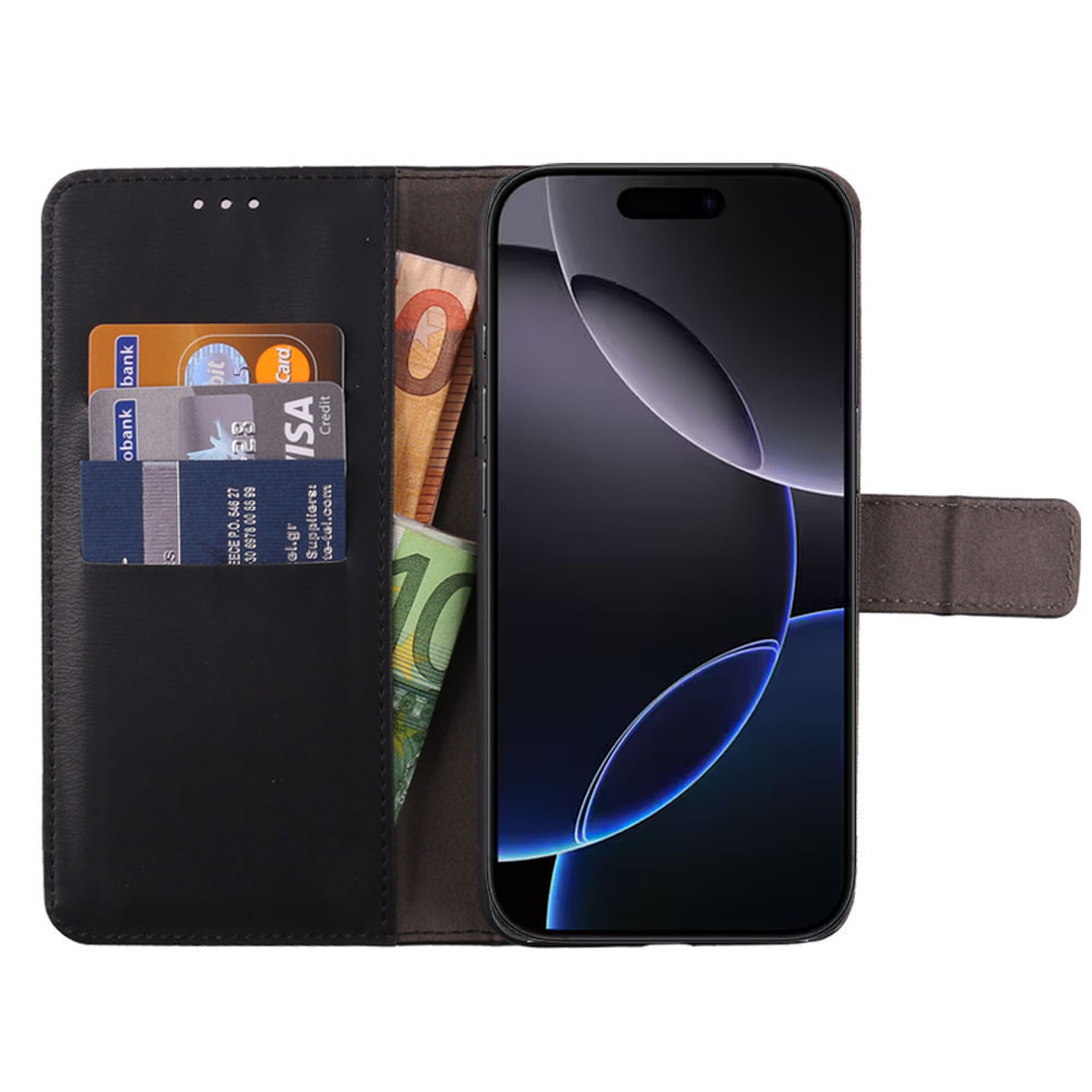 VOLTE-TEL ALLURE ΘΗΚΗ IPHONE 16 PRO 6.3in MAGNET BOOK STAND CLIP BLACK - Image 6
