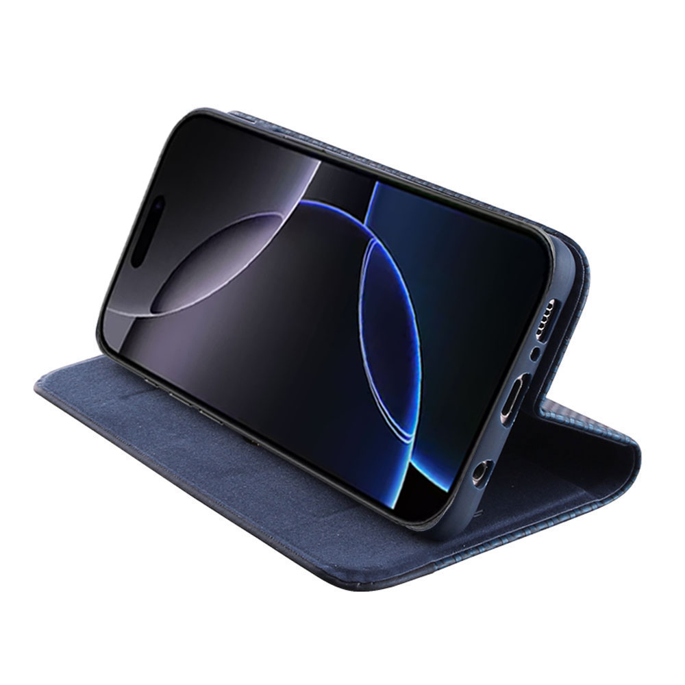 IDOL 1991 ELITE ΘΗΚΗ IPHONE 16 PRO MAX 6.9in ANTI-RFID BOOK STAND BLUE - Image 4