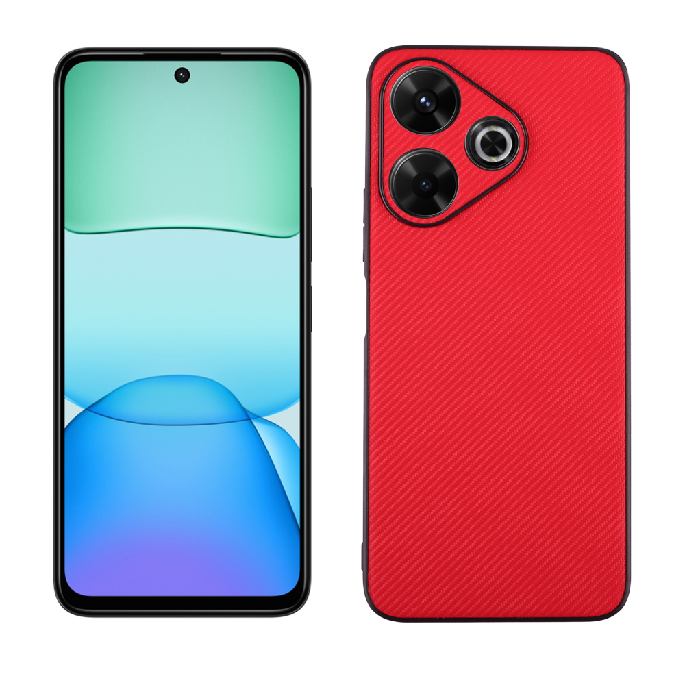 VOLTE-TEL CARBON LIFT ΘΗΚΗ XIAOMI REDMI 13/ POCO M6 4G 6,79in FULL CAMERA PROTECTION RED - Image 5
