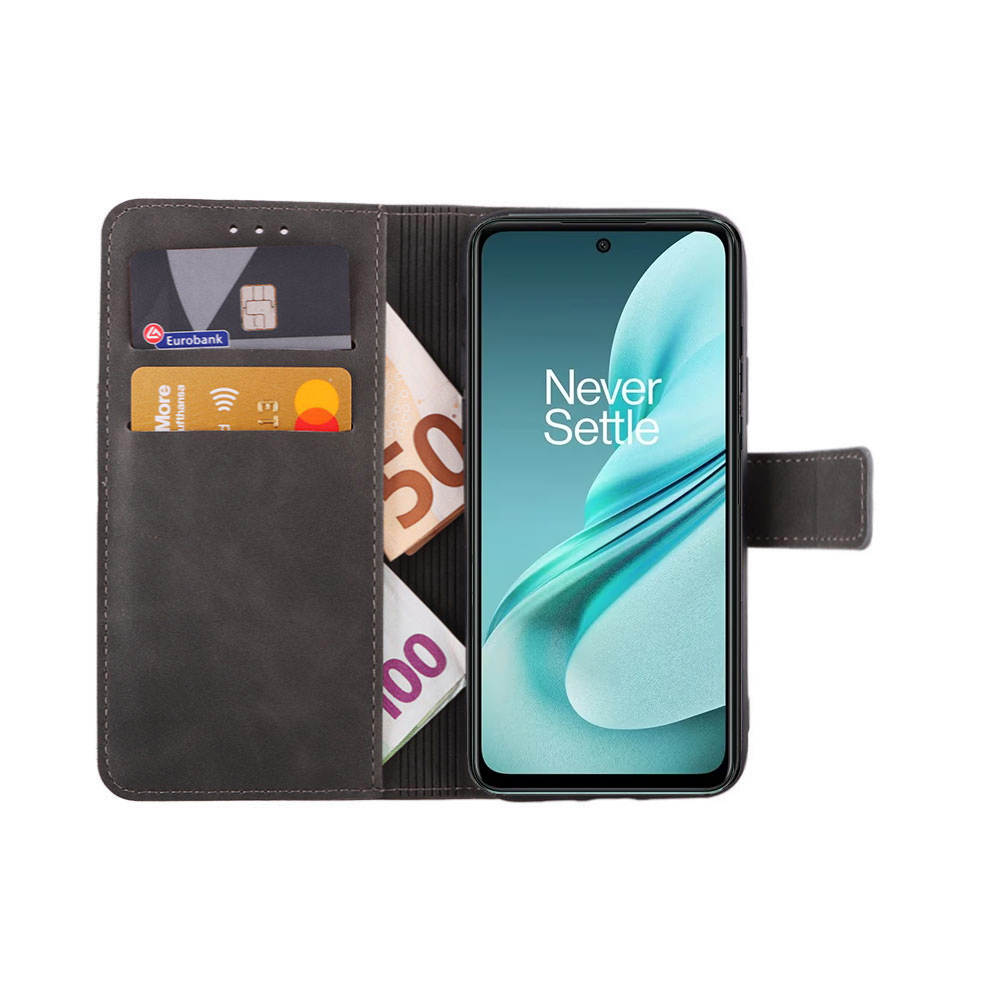 LIME ESSENTIAL ΘΗΚΗ ONEPLUS NORD N30 SE 5G 6.67in MAGNET BOOK STAND CLIP GREY - Image 5
