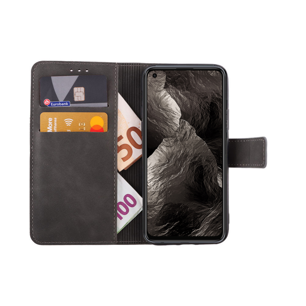 LIME ESSENTIAL ΘΗΚΗ REALME GT MASTER 5G 6.43in MAGNET BOOK STAND CLIP GREY - Image 5